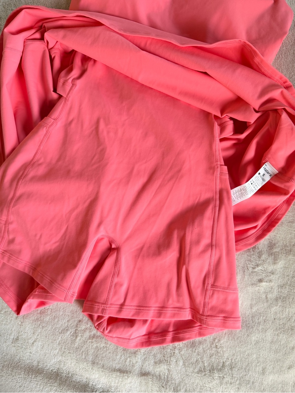 HALARA Coral Pink Mini Dress with Spaghetti Straps - Picture 6 of 11